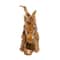 Brown Teak Wood Natural Horse Sculpture 23" x 25" x 10"